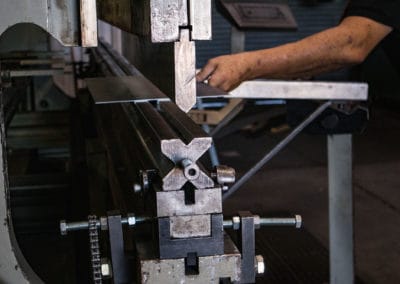 metal bending machine at northern colorado steel supplier.